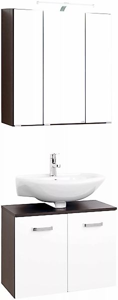 welltime Badmöbel-Set "Dorina", (2 St.), Breite 60 cm, Spiegelschrank mit L günstig online kaufen