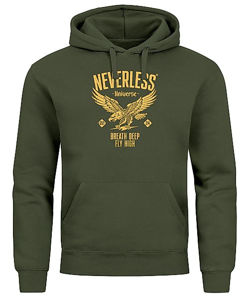 Neverless Hoodie Hoodie Herren Adler Eagle günstig online kaufen