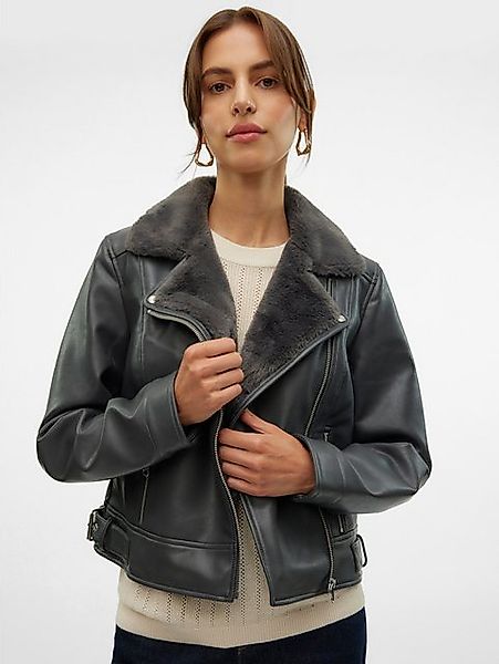 Vero Moda Lederimitatjacke VMHAILEY SHORT COATED JACKET günstig online kaufen