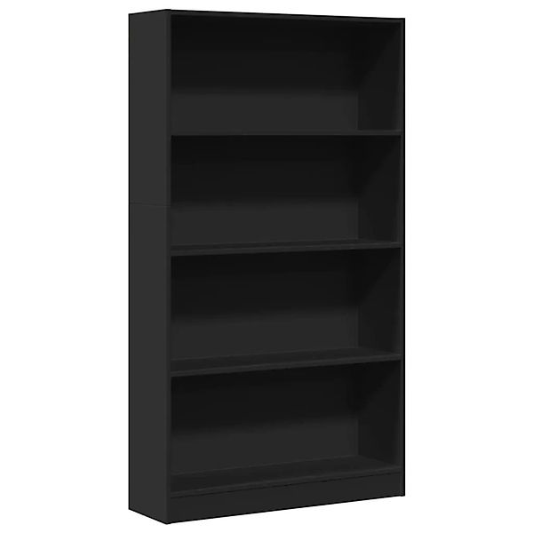vidaXL Bücherregal Schwarz 80x24x143 cm Holzwerkstoff 857845 günstig online kaufen