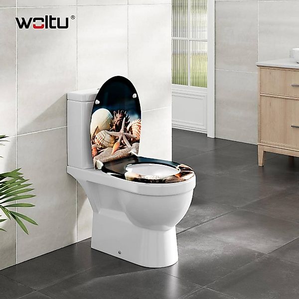 Woltu WC-Sitz (1-St), Toilettensitz, magnetisch, Toilettendeckel günstig online kaufen