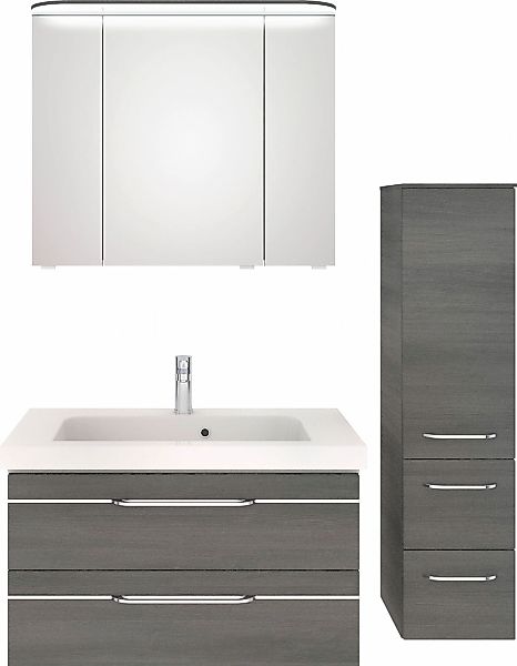 Saphir Badmöbel-Set "Balto Sprint 3-teilig, Mineralmarmor-Waschtisch mit LE günstig online kaufen