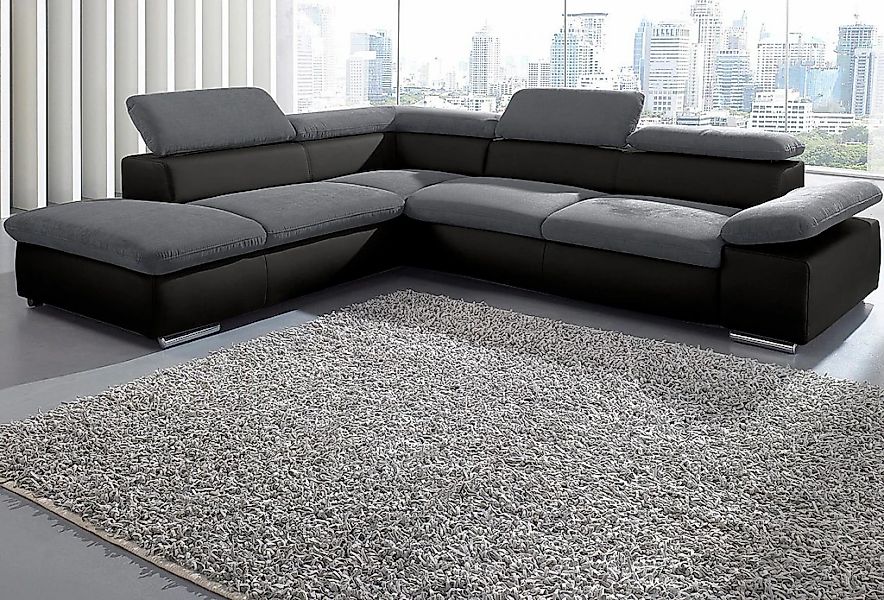 sit&more Ecksofa "Valentine, L-Form, Armteil- & Kopfteilverstellung", optio günstig online kaufen