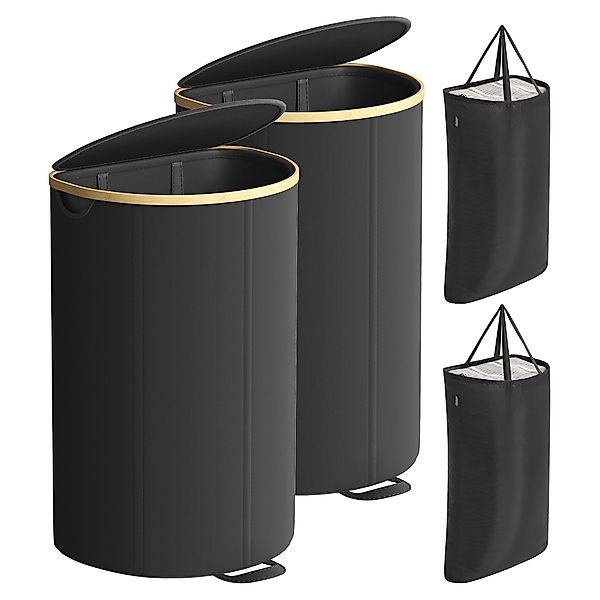 SONGMICS Wäschekorb (2 St), Wäschekorb, 90 günstig online kaufen