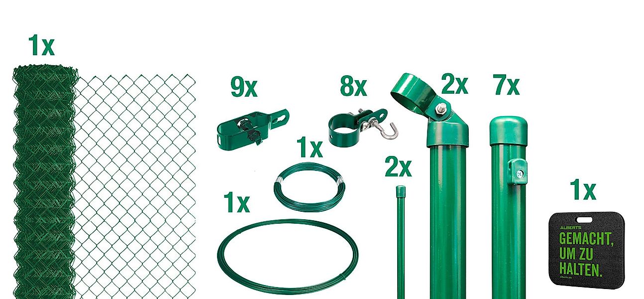 Alberts Maschendrahtzaun, (Set), Höhe: 80 - günstig online kaufen