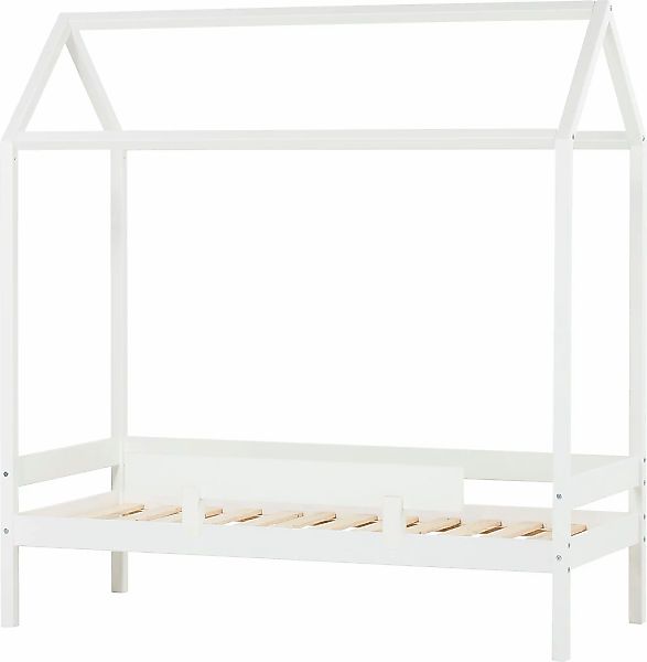 Hoppekids Kinderbett "ECO Comfort Bett" Hausbett mit Dach wahlweise mit Rau günstig online kaufen