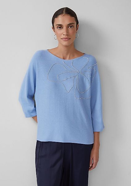 s.Oliver 3/4 Arm-Pullover Strickpullover Strickpullover mit günstig online kaufen