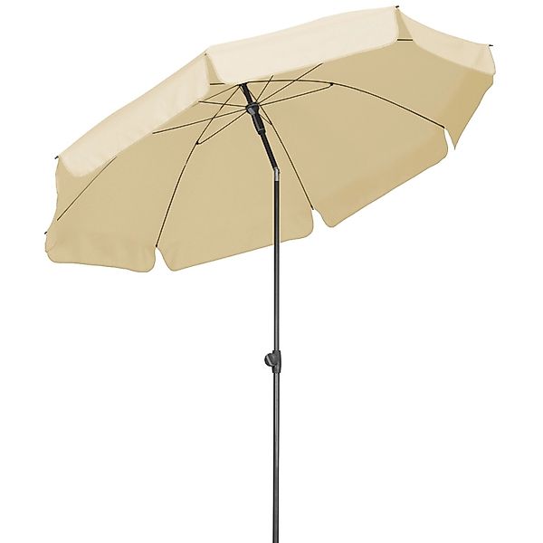 Schneider Balkonschirme Aquila Ø 250 cm Natur mit Knickfunktion günstig online kaufen