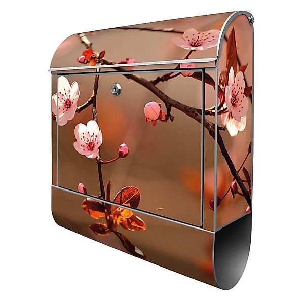 Banjado Design Briefkasten Silber Pulverbeschichtet 39x47x14cm 2 Schlüssel günstig online kaufen