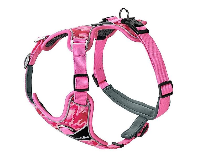 Hunter Tierbedarf Hunde-Geschirr Geschirr Divo Camouflage rosa günstig online kaufen