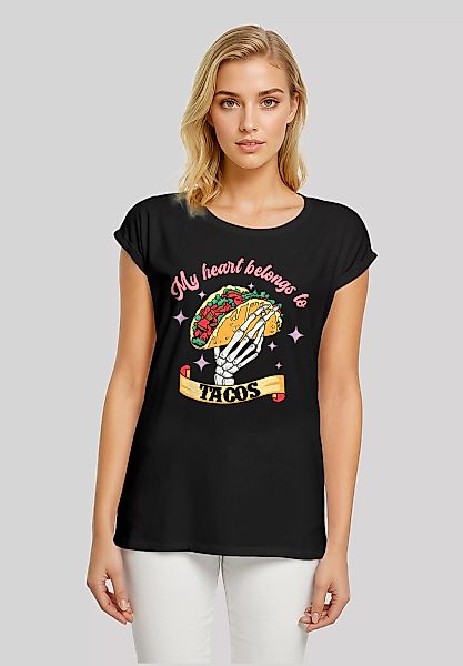 F4NT4STIC T-Shirt "My Herz belongs to tacos", Premium Qualität günstig online kaufen