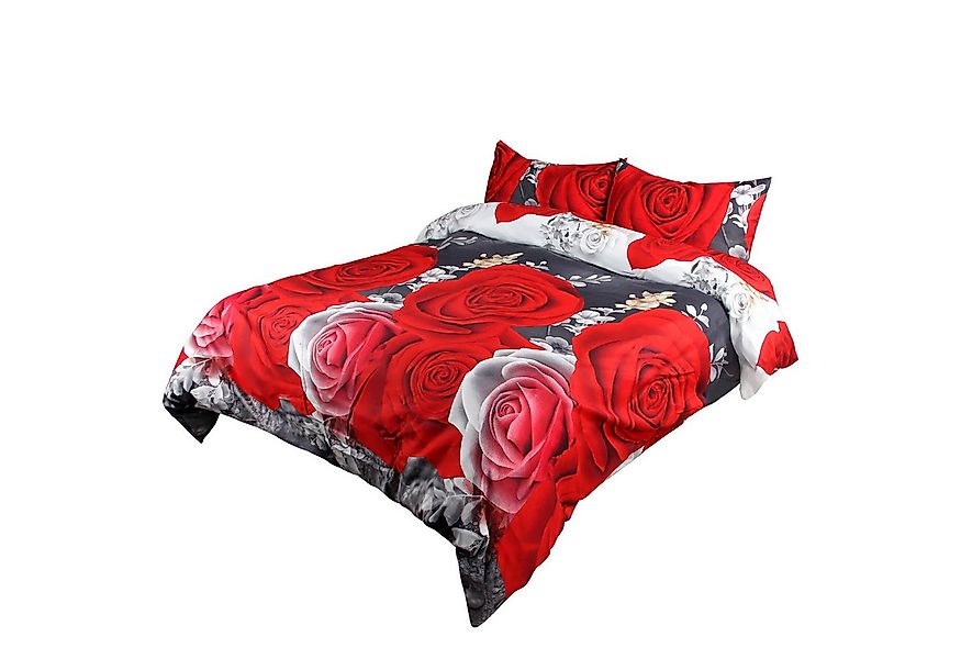 HOMELUX Bettwäsche 220x240 4teilig Bettbezüge 200x220 1er Set mit 50x70 2er günstig online kaufen