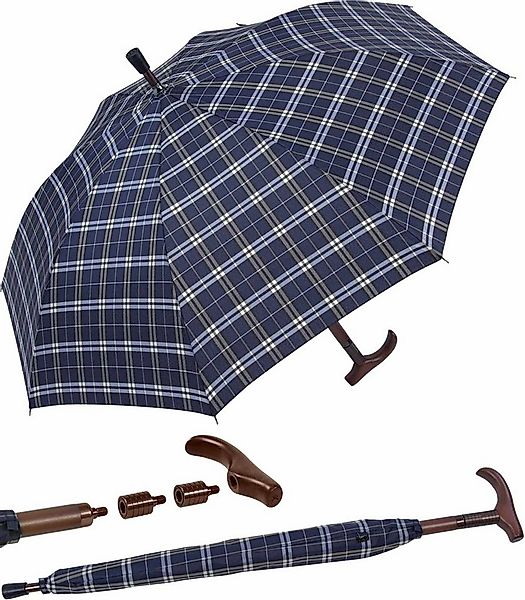 iX-brella Stockregenschirm Stützschirm mit Holzgriff - höhenverstellbar, se günstig online kaufen