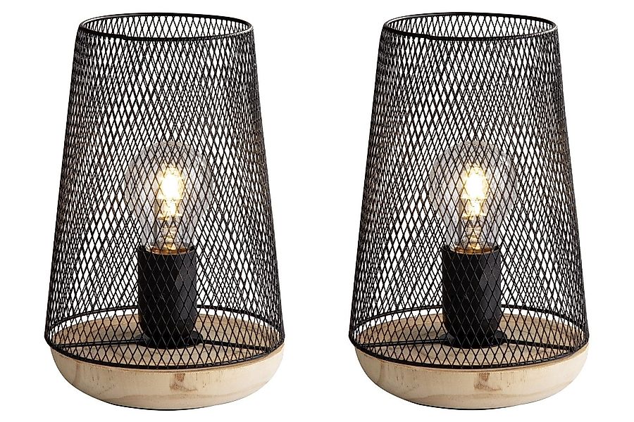 Tischleuchte LUCINA, 2er Set, mit schwarzem günstig online kaufen