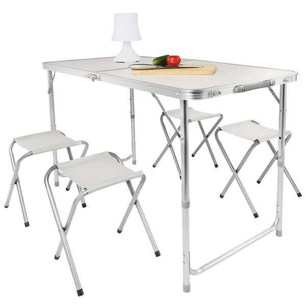 Goods+Gadgets Klapptisch Klapptisch-Set mit 4 Stühlen günstig online kaufen