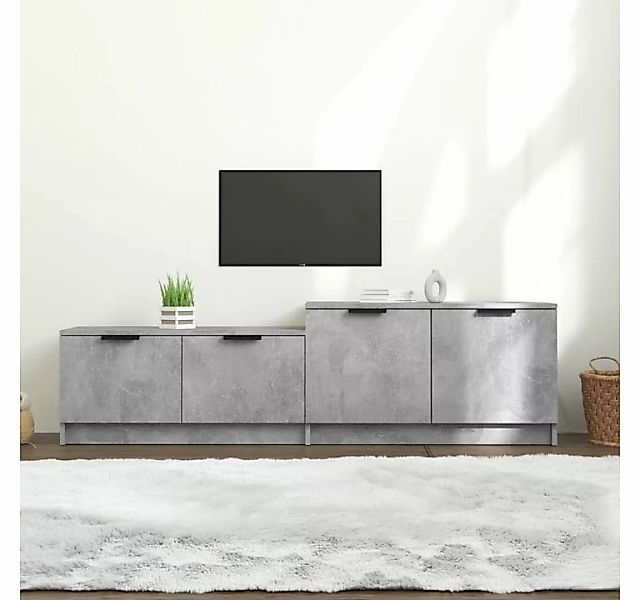 furnicato TV-Schrank Betongrau 158,5x36x45 cm Holzwerkstoff günstig online kaufen
