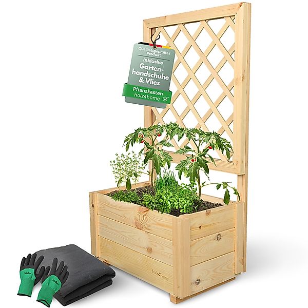 holz4home® Blumenkasten Pflanzkasten mit Rankgitter aus günstig online kaufen