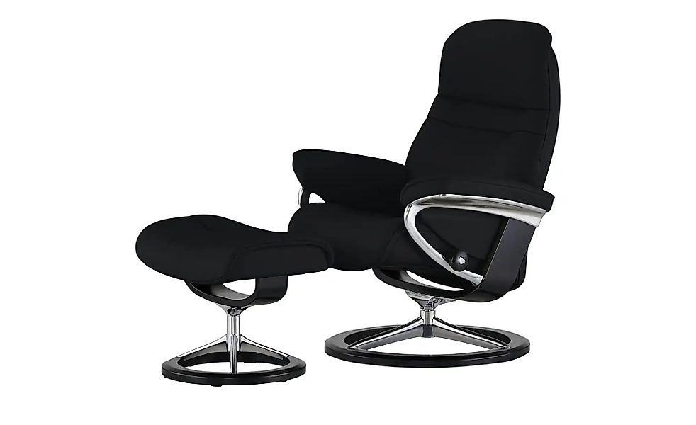 Stressless Relaxsessel mit Hocker Leder Sunrise S ¦ schwarz ¦ Maße (cm): B: günstig online kaufen