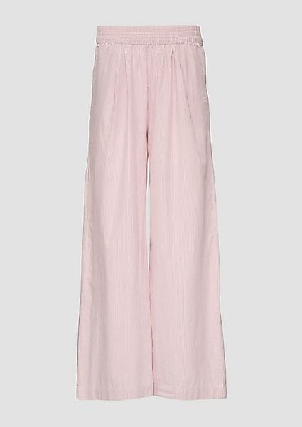 QS Stoffhose Lässige Baumwollhosen mit Streifen günstig online kaufen
