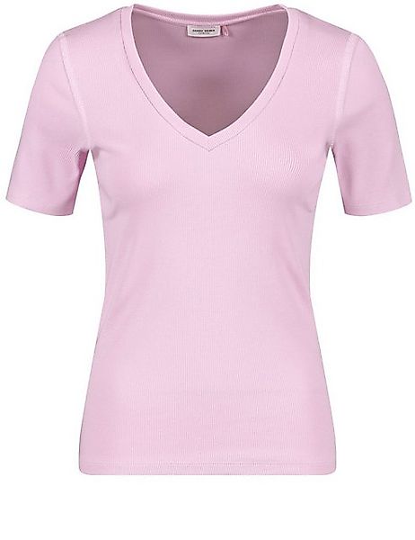 GERRY WEBER Kurzarmshirt T-Shirt in angesagtem Rippstrick günstig online kaufen