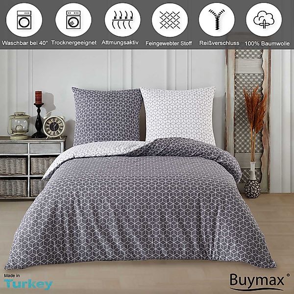 Buymax Bettwäsche Bettbezug Set Sillage 100% günstig online kaufen