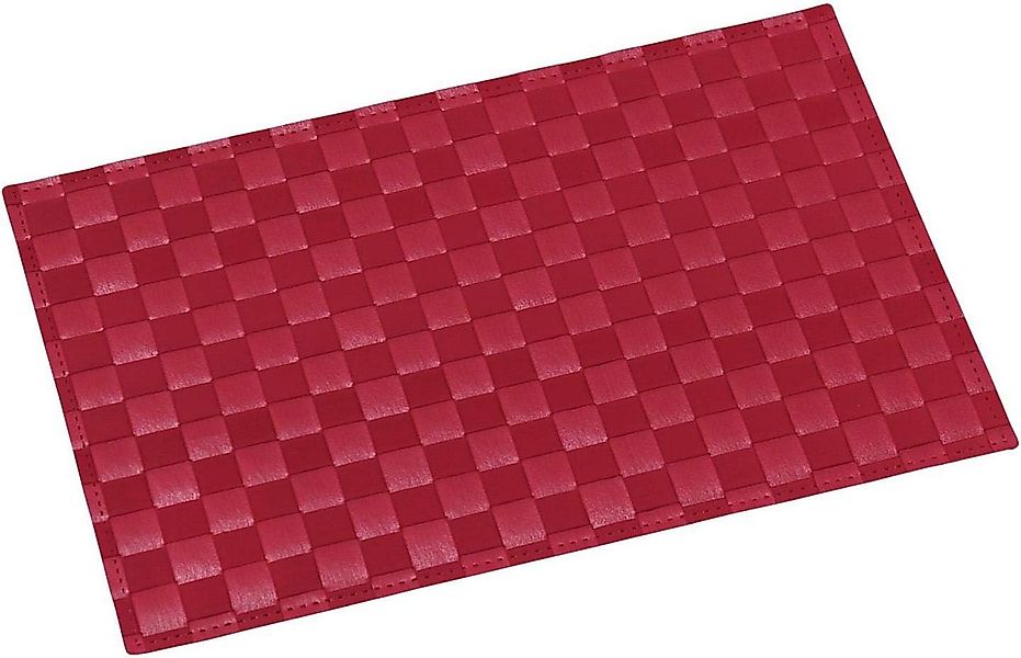 KESPER® Platzset Tischset, Polyurethan/Baumwolle rot 43 x 30,5 x 0,1 cm, (1 günstig online kaufen