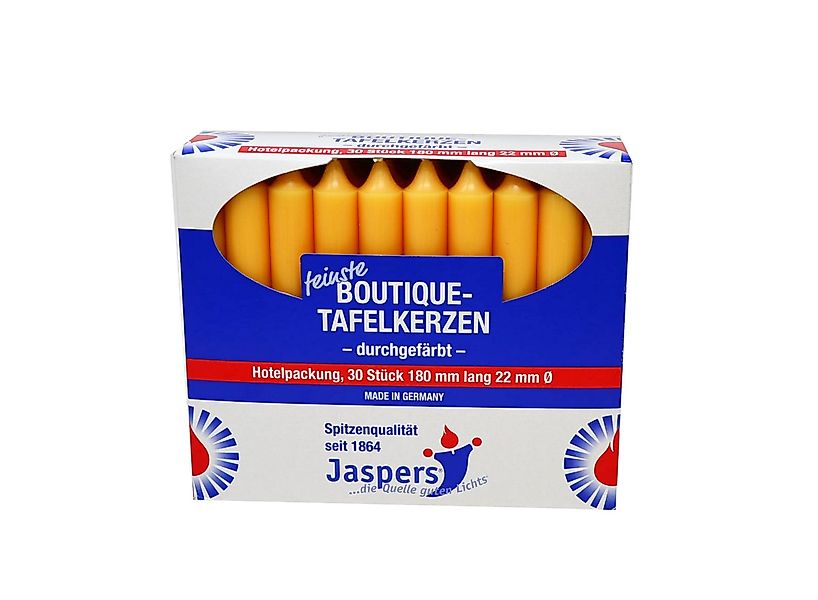 Jaspers Kerzen Tafelkerze Boutique-Kerzen Hotelpackung sahara 30er Pack dur günstig online kaufen