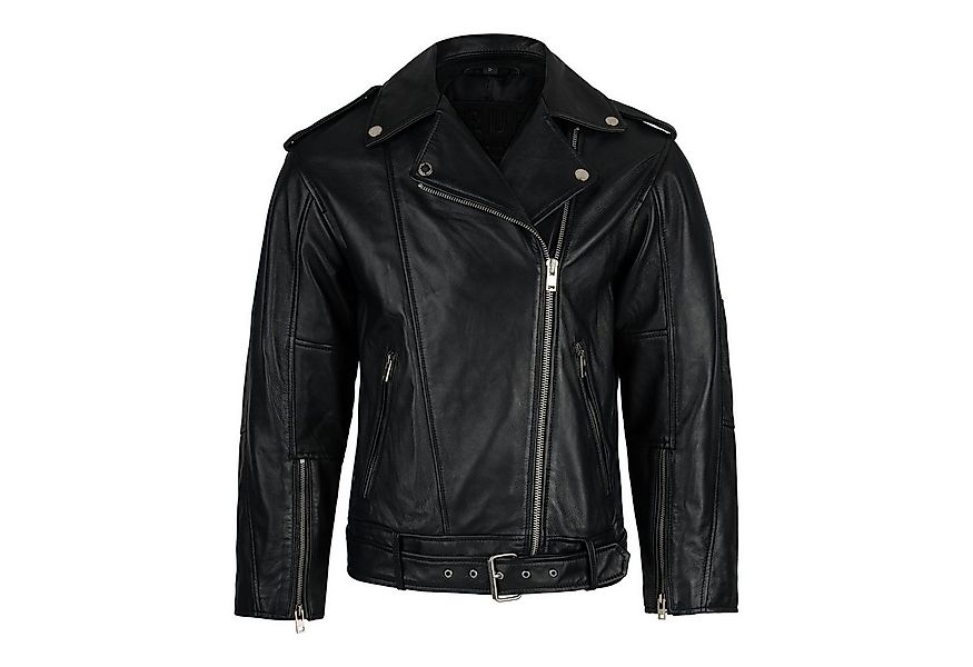 trueprodigy Lederjacke Dua Oversize Bikerjacke mit Reißverschlussdetails günstig online kaufen
