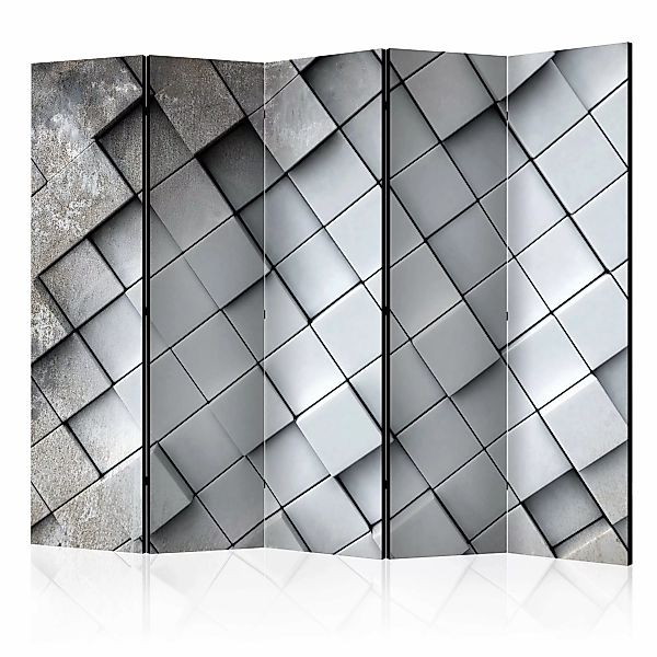 5-teiliges Paravent - Gray Background 3d Ii [room Dividers] günstig online kaufen