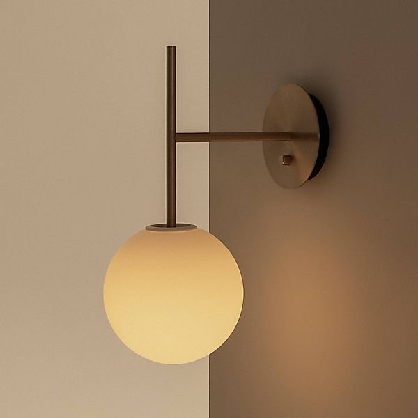 Audo Wandleuchte TR Bulb Suspended messingfarben, Glas, dim. günstig online kaufen