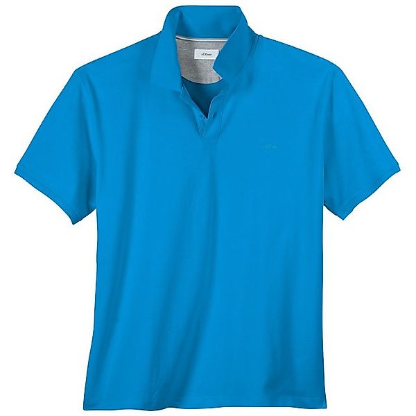 s.Oliver Poloshirt s.Oliver Übergrößen Basic Stretch-Poloshirt türkisblau günstig online kaufen