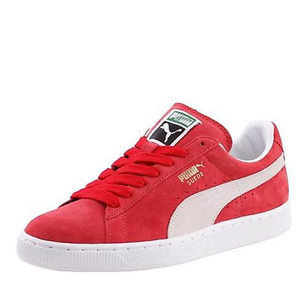 Puma Suede Classic Team Regal Redwhite Schuhe EU 42 1/2 White / Red günstig online kaufen