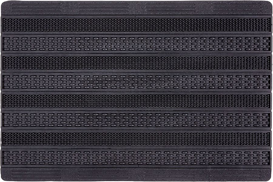 ASTRA Fußmatte "Rubic329" rechteckig 8 mm Höhe Gummi Fussmatte mit Rillen, günstig online kaufen