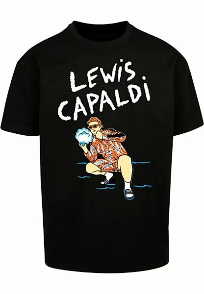 Merchcode T-Shirt Merchcode Herren Lewis Capaldi - Snowleopard Heavy Oversi günstig online kaufen