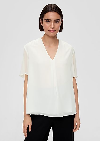 s.Oliver BLACK LABEL Kurzarmbluse Bluse mit günstig online kaufen