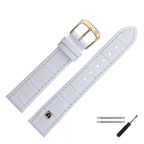 MARBURGER Uhrenarmband 18mm Leder Alligator Prägung günstig online kaufen