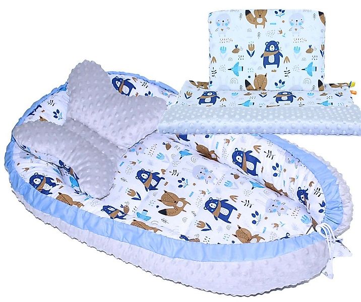 Primawela Bettnestchen Baby MINKY Nestchen Kokon Kuschelnest Kissen Decke S günstig online kaufen