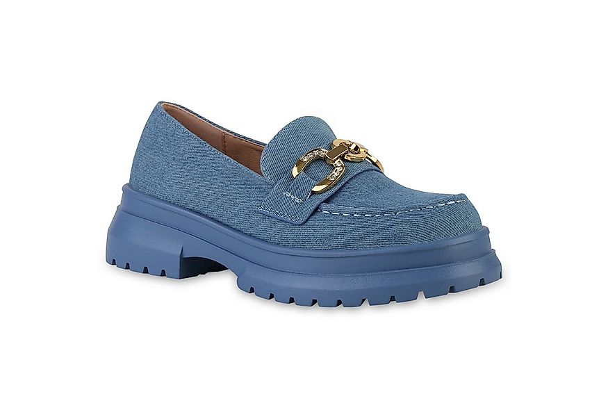 VAN HILL 841541 Outdoorschuh Damen Plateauschuhe Halbschuhe Slippers Strass günstig online kaufen