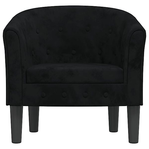 vidaXL Sessel Clubsessel Schwarz Samt (1-St) günstig online kaufen