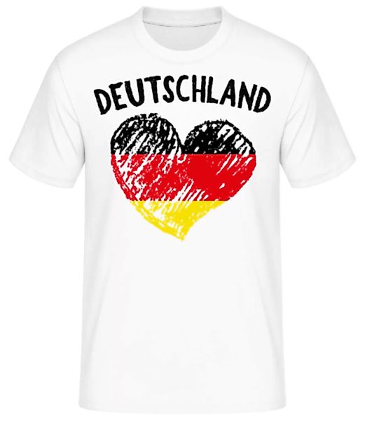 Deutschland Herz Flagge · Männer Basic T-Shirt günstig online kaufen