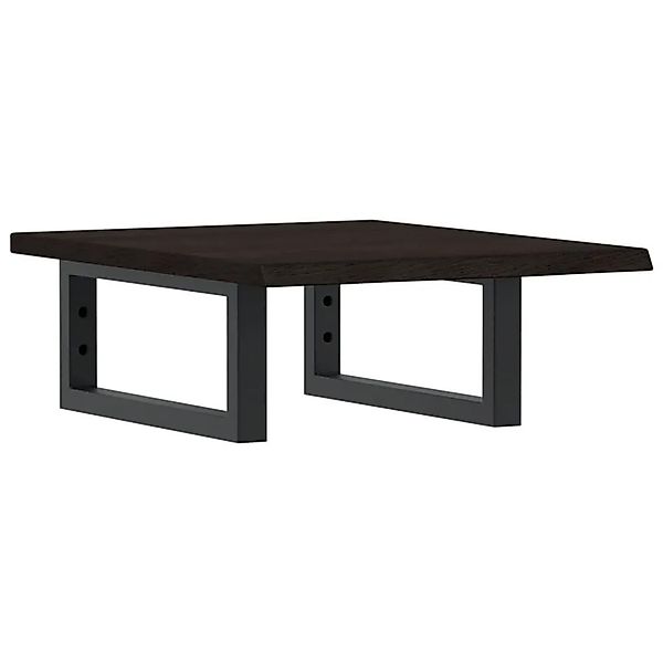 vidaXL Waschtischplatte mit Halterung Stahl und Massivholz Eiche 3302573 günstig online kaufen