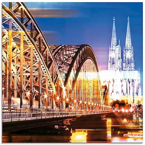 Artland Glasbild "Köln Skyline Abstrakte Collage 10", Brücken, (1 St.), in günstig online kaufen