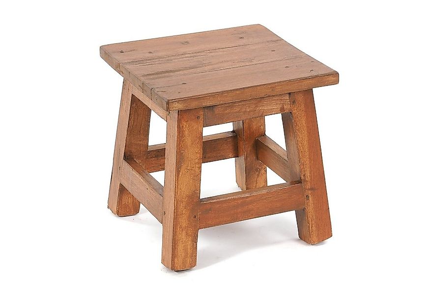 DESIGN DELIGHTS Hocker Fusshocker PALO, 27x26cm (HxB), rustikaler Holzhocke günstig online kaufen