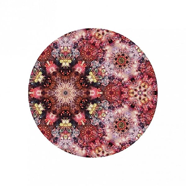 Moooi Carpets - Festival Inferno Teppich rund Ø250cm - pink/schwarz günstig online kaufen