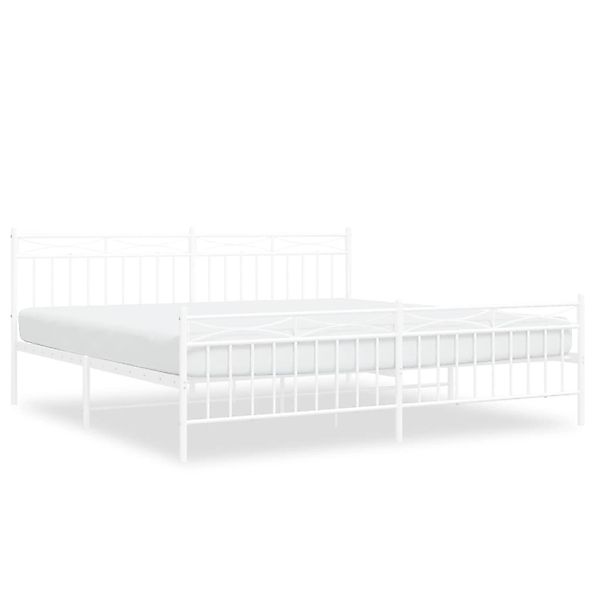 vidaXL Bett Bettgestell mit Kopf- und günstig online kaufen
