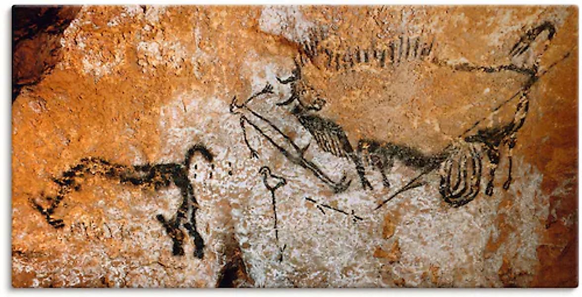 Artland Leinwandbild »Höhle von Lascaux 17000 v Chr« Wildtiere 1 Stk. tlg. günstig online kaufen