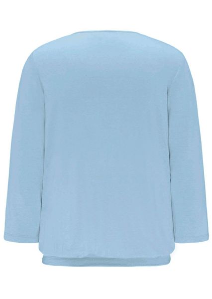 GOLDNER Kurzarmbluse Kurzgröße: Chiffon-Shirt mit 3/4-Arm, günstig online kaufen