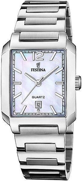 Festina Quarzuhr On The Square F20679/2, Armbanduhr, Damenuhr, Edelstahlarm günstig online kaufen