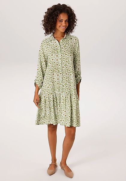 Aniston CASUAL Blusenkleid mit grafischen Blüten bedruckt - NEUE KOLLEKTION günstig online kaufen