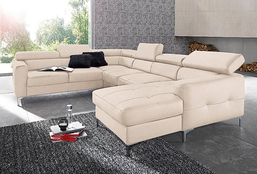 COTTA Polstergarnitur Sammy U-Form, (Set, Tiefe der Recamiere 169 cm), Set günstig online kaufen